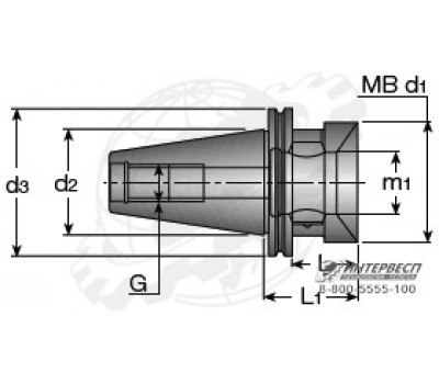 CATM-MB Конический хвостовик CATM с MB соединением